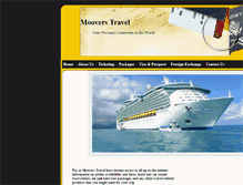 Tablet Screenshot of mooverstravel.com